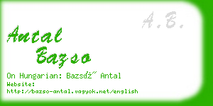 antal bazso business card